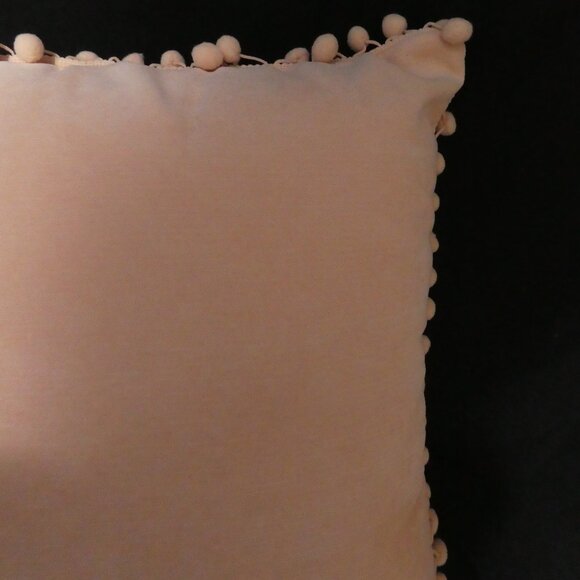 EMMA & VIOLET | Decorative / Accent / Throw Pillow With Pom Pom Trim | NWT - Picture 8 of 11